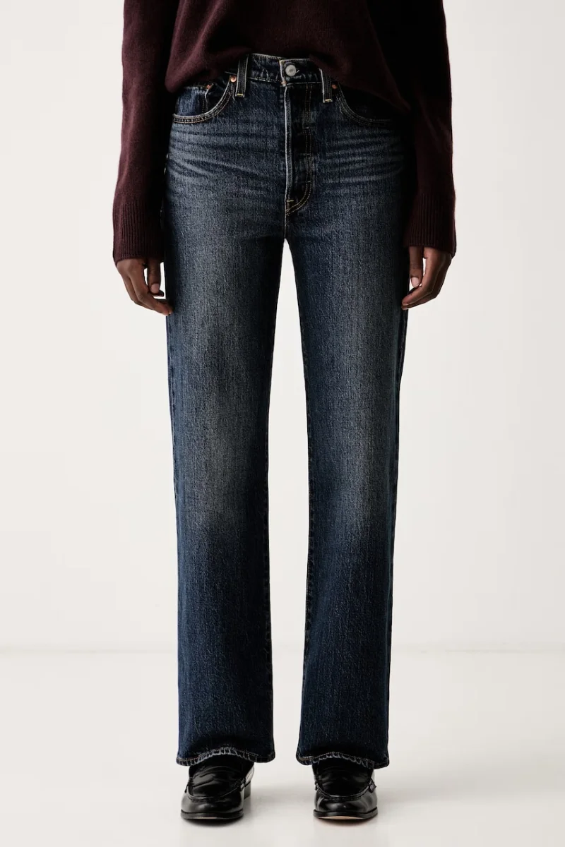 Levi's blugi straight pentru femei RIBCAGE FULL LENGTH