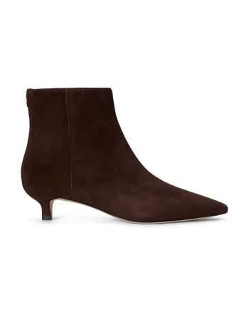 Lauren Ralph Lauren botine cu toc cui pentru femei din piele întoarsă Frncsa Bt Hl