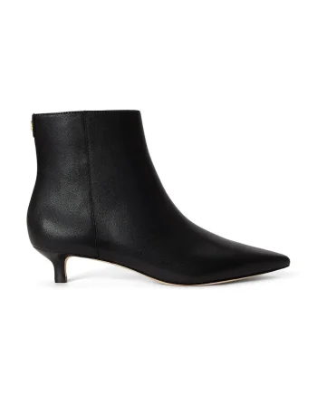 Lauren Ralph Lauren botine cu toc cui pentru femei din piele Frncsa Bt Hl