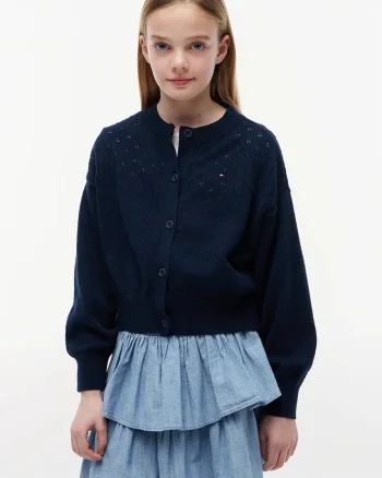 Tommy Hilfiger cardigan pentru copii din bumbac