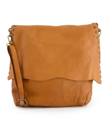 Geanta messenger mare,  piele naturala, maro, 31x33x8cm, cu 3 buzunare interioare, curea detasabila max 111cm