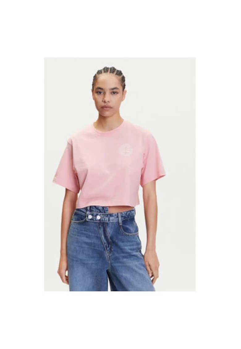Tricou dama  SGZ21801814, Bumbac, Roz, Roz