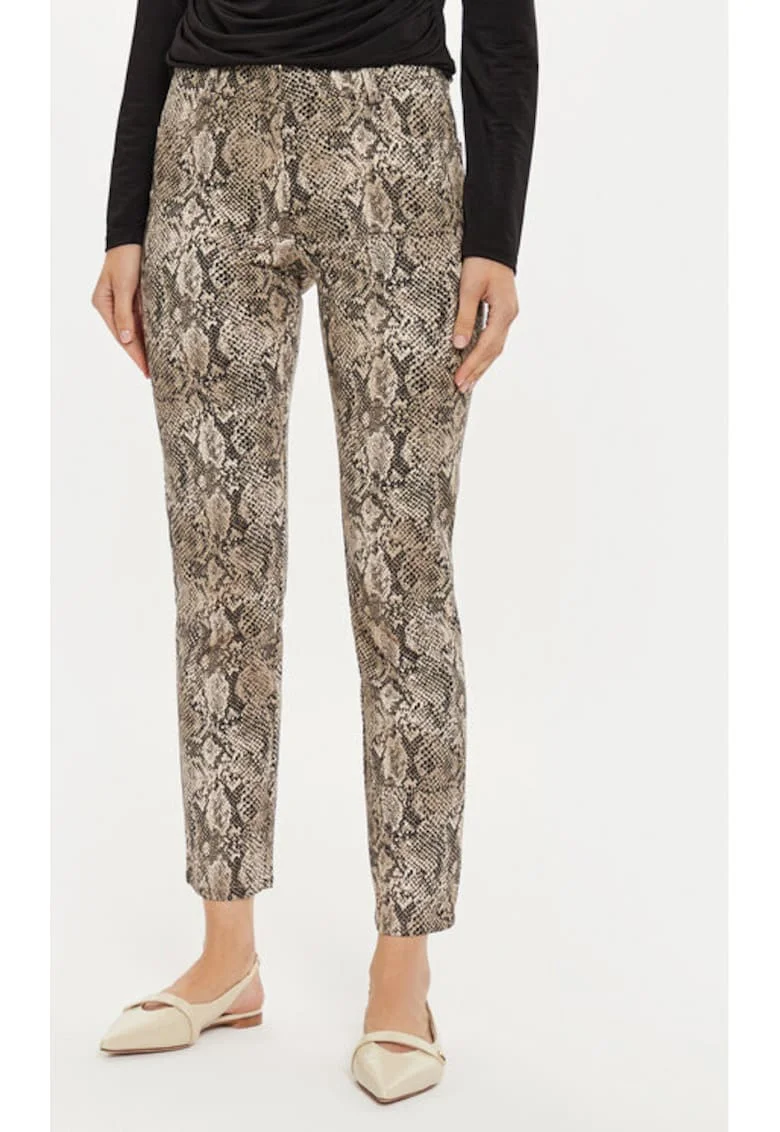 Pantaloni dama,  304280382, Bumbac, Maro, Maro
