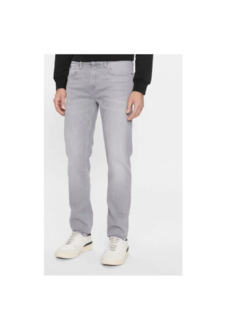 Blugi barbati,  303578015, Bumbac, Gri, Gri