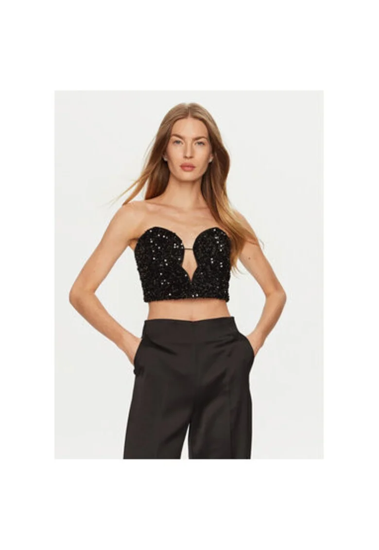 Tricou dama,  304699382, Poliester, Negru, Negru