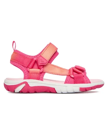 Sandale  roz, textil, sistem inchidere Velcro, Roz
