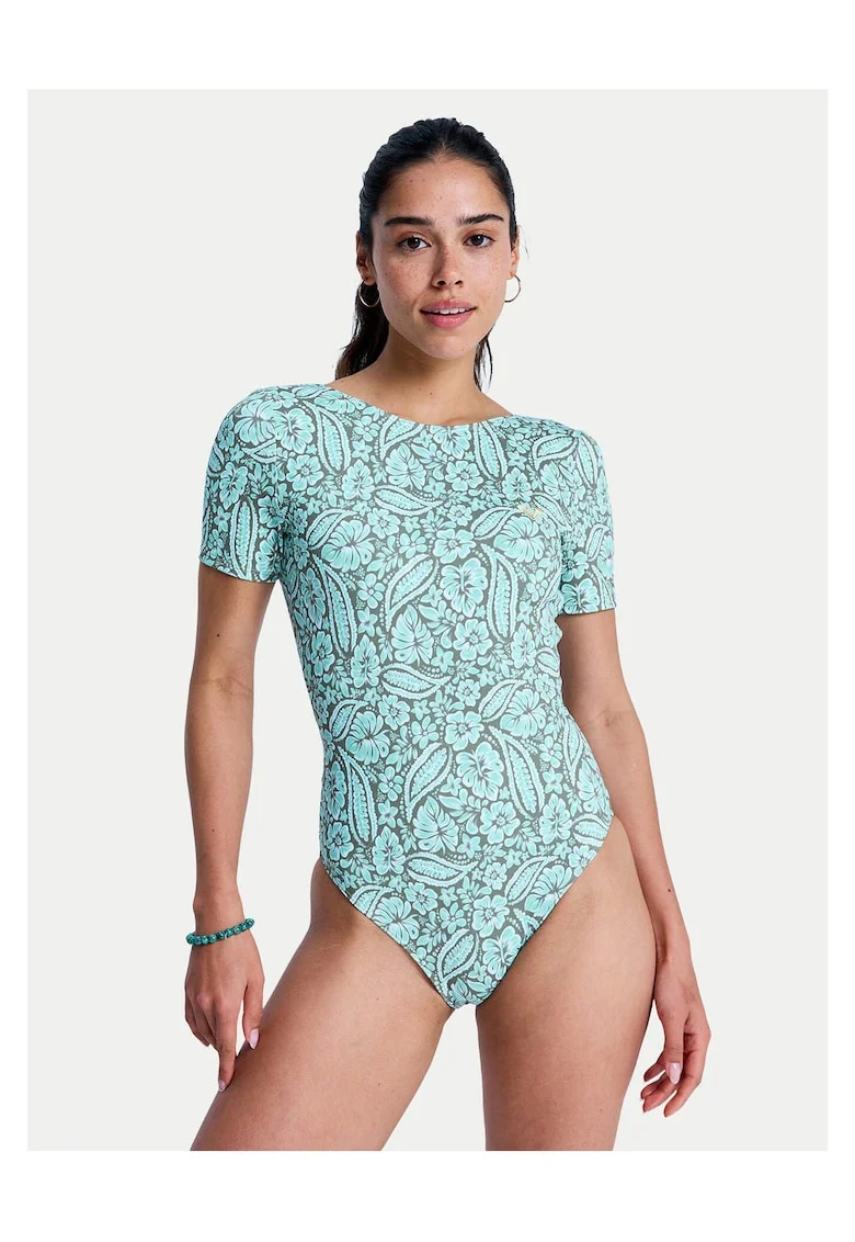 Costum de baie dama,  turcoaz, poliester 85%
