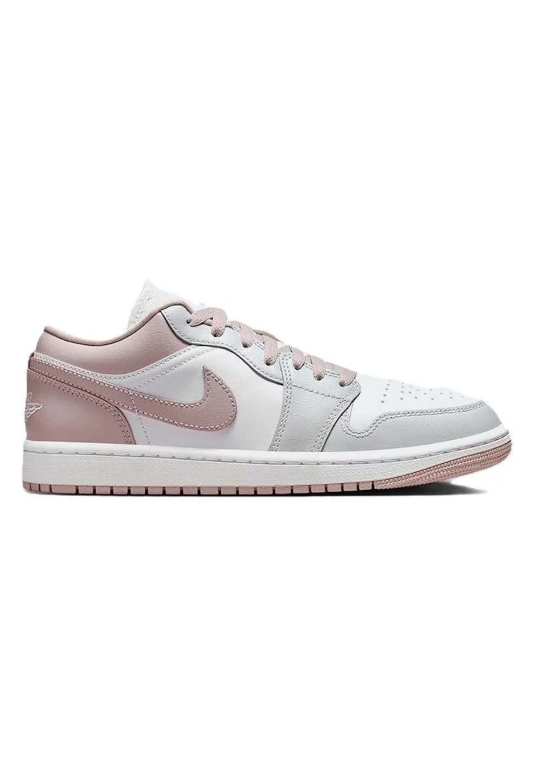 Pantofi sport dama  WMNS AIR JORDAN 1 LOW, Piele ecologica, Alb, Alb
