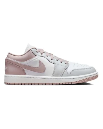 Pantofi sport dama  WMNS AIR JORDAN 1 LOW, Piele ecologica, Alb, Alb