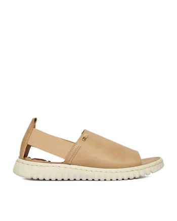 Sandale dama  bej, design minimalist, Bej