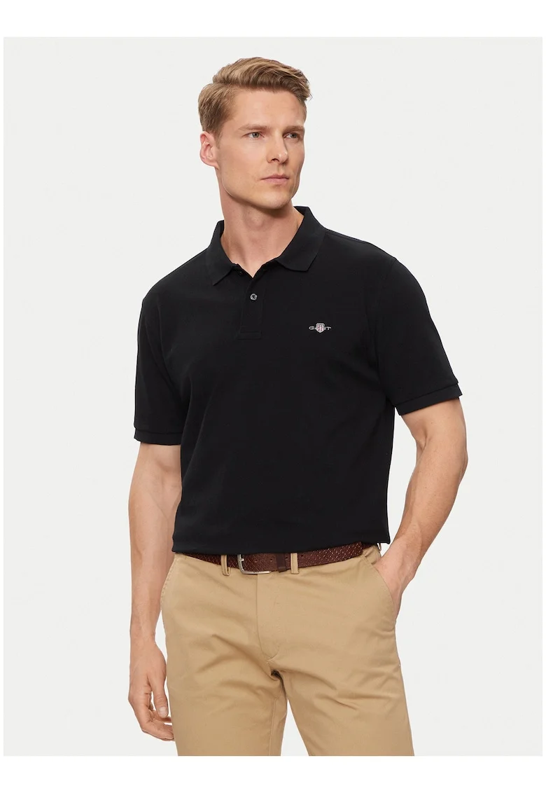 Tricou Barbati,  Negru, bumbac, maneca scurta, Negru
