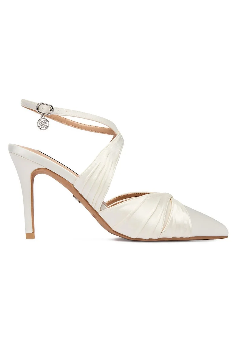 Pantofi dama,  toc ascutit, crem,