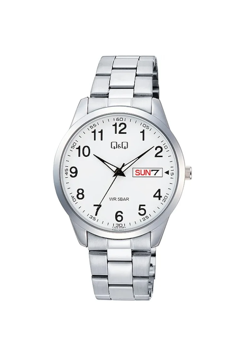 Ceas barbati,  C32A-004PY, Argintiu