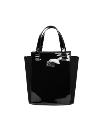 Geanta dama piele,  Elisabeth 8, negru, 25x14x27 cm
