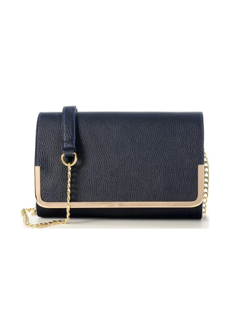 Geanta dama piele,  Laura 41 C rama, bleumarin, 31x7x21 cm