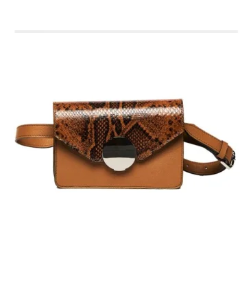 Geanta dama piele,  Cora, coniac, 22x10x15 cm