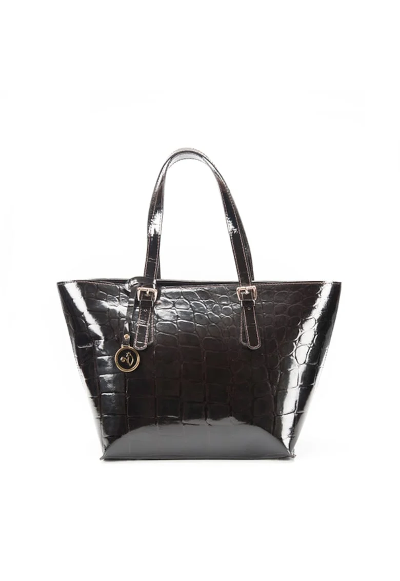 Geanta dama piele,  Yvette, maro inchis, 40x15x40 cm
