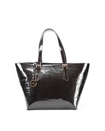 Geanta dama piele,  Yvette, maro inchis, 40x15x40 cm