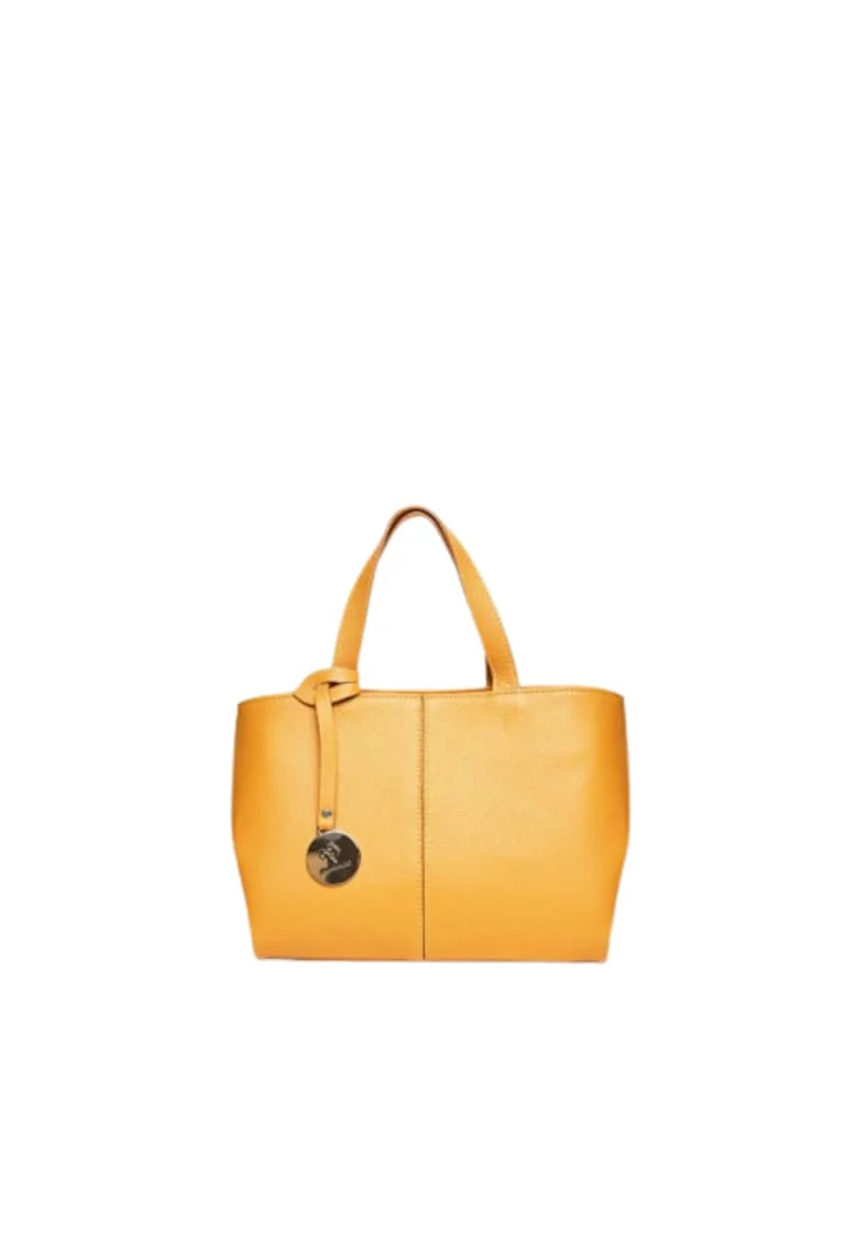Geanta dama piele,  Cosulet Ana mic, galben, 31x14x20 cm