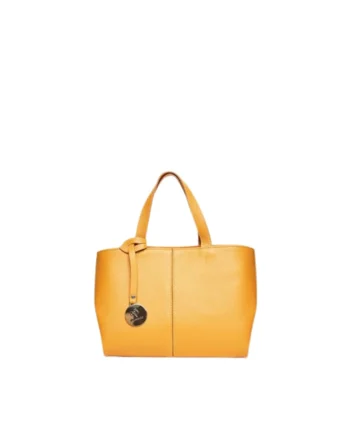 Geanta dama piele,  Cosulet Ana mic, galben, 31x14x20 cm