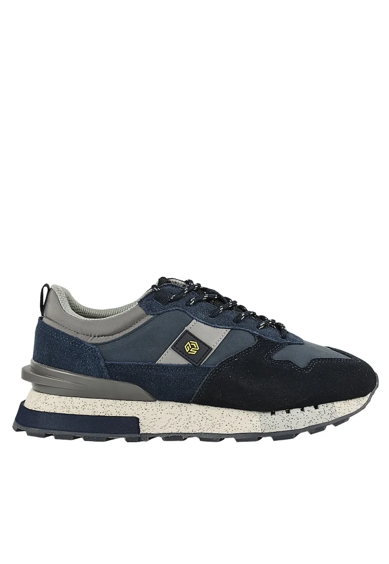 Pantofi sport, barbati,  B110-2024-23M854 bleumarin, piele naturala, Bleumarin