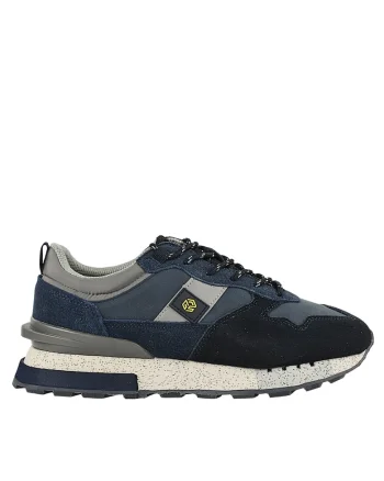 Pantofi sport, barbati,  B110-2024-23M854 bleumarin, piele naturala, Bleumarin
