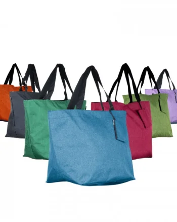 Geanta shopper multifunctionala medie din material textil panzat, diverse culori - Cadou