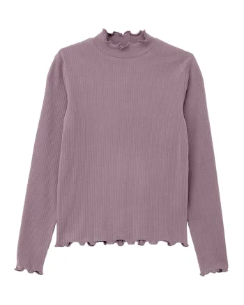 Bluza slim-fit cu termianti valurite, Lila pal