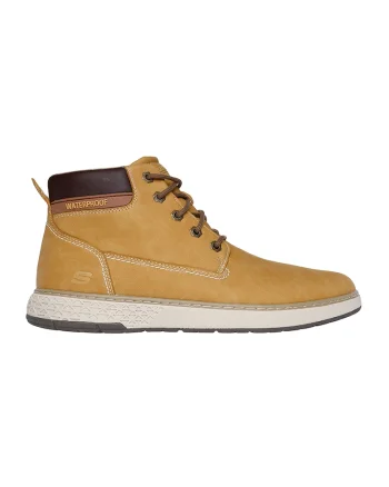 Ghete de piele impermeabile de piele ecologica Garlan Deno, Caramel