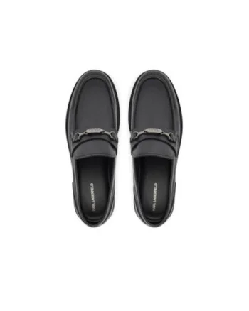 Mocasini barbati  KL12215, Piele naturala, Negru