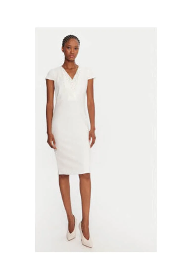 Rochie  65987, Alb