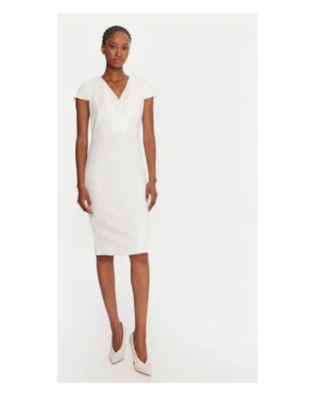 Rochie  65987, Alb
