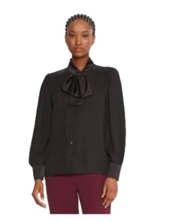 Camasa dama 305811820,  Sintetic, Negru