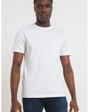 Tricou din bumbac Tales, Alb optic