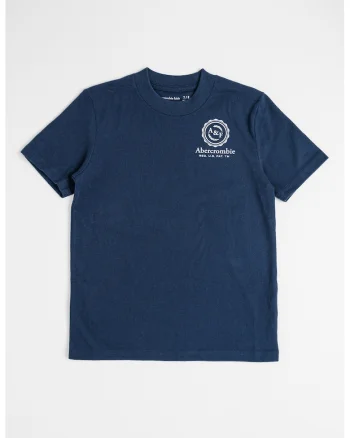 Tricou din amestec de bumbac cu imprimeu, Alb/Bleumarin