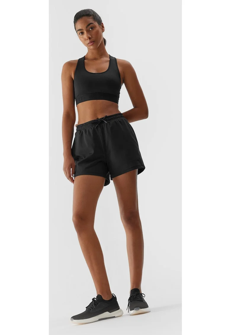 Pantaloni scurti dama  Poliester, Negru, Negru