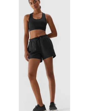 Pantaloni scurti dama  Poliester, Negru, Negru