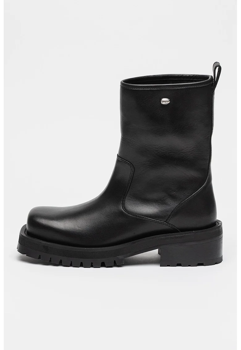 Bocanci din piele Texan, Negru
