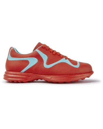Pantofi sport din piele Twins, Rosu