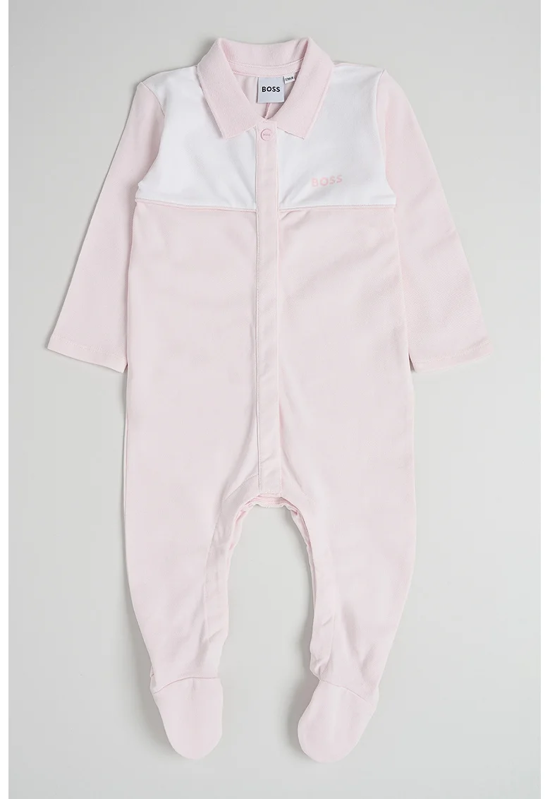 Salopeta de pijama cu botosei, Roz deschis
