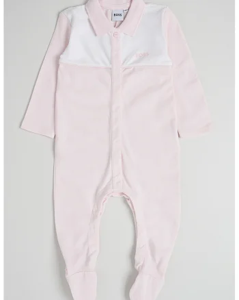 Salopeta de pijama cu botosei, Roz deschis