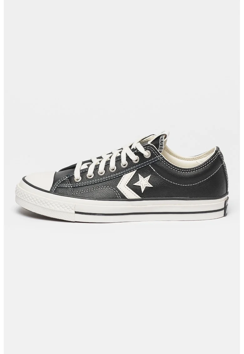 Tenisi unisex din piele Star Player, Alb/Negru