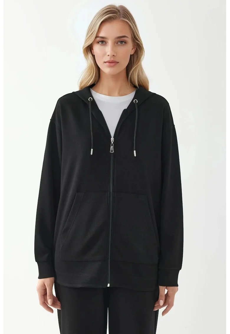 Hanorac dama,  Negru, Textil