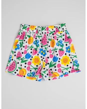 Pantaloni scurti cu model grafic, Multicolor