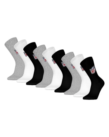 Set de sosete unisex - 9 perechi, Alb/Negru/Gri