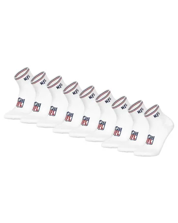 Set de sosete pana la glezna unisex - 9 perechi, Alb