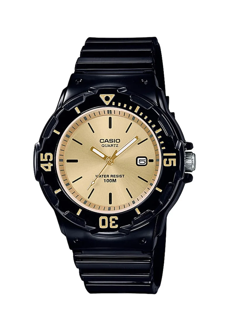 Ceas analog cu indicatoare fosforescente, Negru