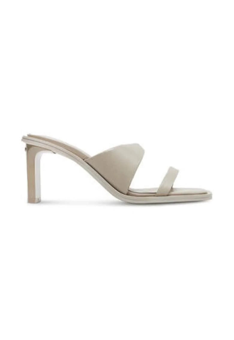 Papuci dama,  piele naturala, bej, Bej
