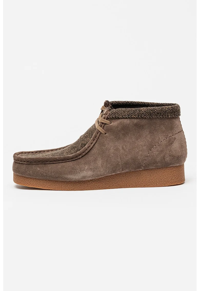 Ghete chukka de piele intoarsa Wallebees, Maro taupe