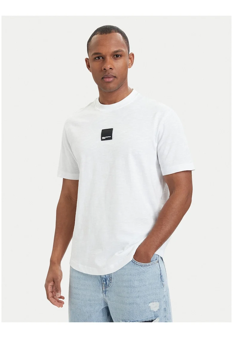 Tricou barbati,  alb, regular fit, Alb